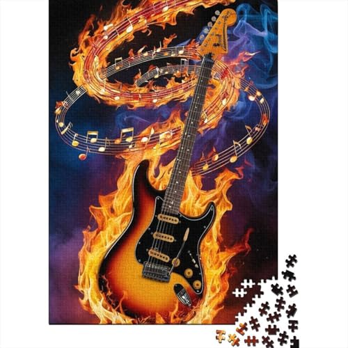 Gitarre 1000 Teile Puzzle Für Erwachsene interessant Erwachsenenpuzzle Geschicklichkeitsspiel Weihnachtspuzzle 1000pcs (75x50cm) von PHQAZWSXE