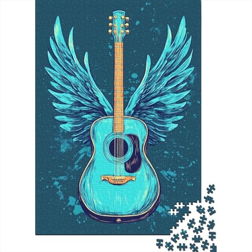 Gitarre 1000 Teile Puzzle Für Erwachsene interessant Impossible Puzzle Clevere Rätsel Weihnachtspuzzle 1000pcs (75x50cm) von PHQAZWSXE