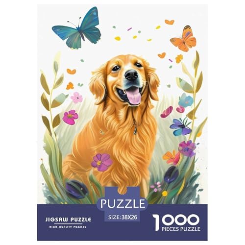 Goldener Retriever 1000 Teile Puzzle Für Die Ganze Familie Tiere Erwachsenenpuzzle Geschicklichkeitsspiel Geschenk 38x26cm/1000pcs Goldener Retriever 1000 Teile Puzzle Für Die Ganze Familie Tiere Erwachsenenpuzzle Geschicklichkeitsspiel Geschenk 38x26cm/1000pcs von PHQAZWSXE