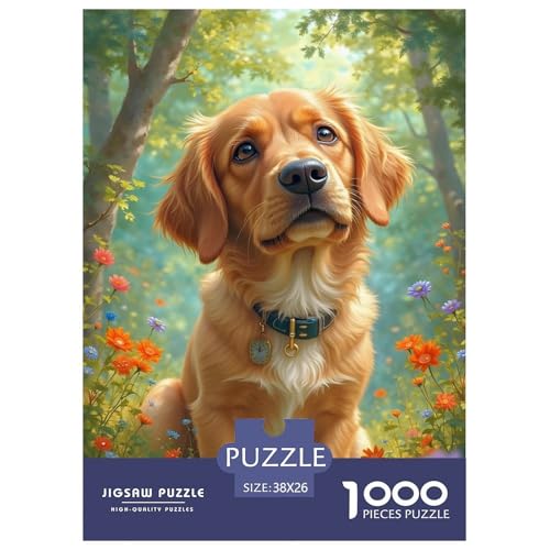 Goldener Retriever in The Wald 1000 Teile Puzzle Für Erwachsene Und Kinder Tiere Erwachsenenpuzzle Geschicklichkeitsspiel Geschenk 38x26cm/1000pcs Goldener Retriever in The Wald 1000 Teile Puzzle Für Erwachsene Und Kinder Tiere Erwachsenenpuzzle Geschicklichkeitsspiel Geschenk 38x26cm/1000pcs von PHQAZWSXE