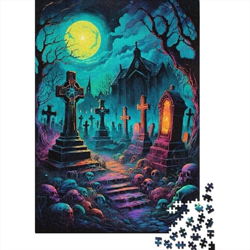 Grabstein 1000 Teile Puzzle Für Erwachsene interessant Erwachsenenpuzzle Clevere Rätsel Geschenk 1000pcs (75x50cm) von PHQAZWSXE