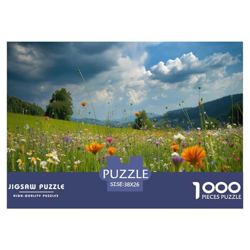 Grüne Felder und kleine Blumen 1000 Teile Puzzle Für Erwachsene Und Kinder interessant Impossible Puzzle Geschicklichkeitsspiel Weihnachtspuzzle 38x26cm/1000pcs Grüne Felder und kleine Blumen 1000 Teile Puzzle Für Erwachsene Und Kinder interessant Impossible Puzzle Geschicklichkeitsspiel Weihnachtspuzzle 38x26cm/1000pcs von PHQAZWSXE