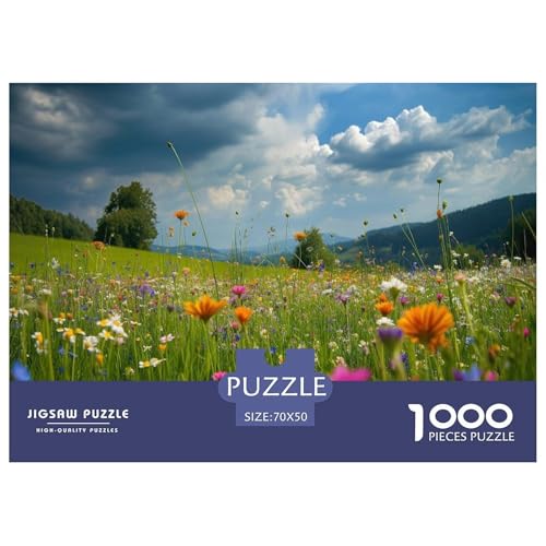 Grüne Felder und kleine Blumen Puzzle 1000 Teile Für Erwachsene Und Kinder interessant Erwachsenenpuzzle Clevere Rätsel Weihnachtspuzzle 70x50cm/1000pcs Grüne Felder und kleine Blumen Puzzle 1000 Teile Für Erwachsene Und Kinder interessant Erwachsenenpuzzle Clevere Rätsel Weihnachtspuzzle 70x50cm/1000pcs von PHQAZWSXE