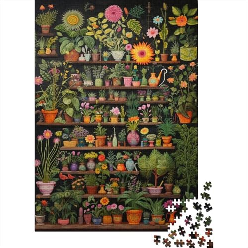 Grüne Pflanzen Puzzle 1000 Teile Für Die Ganze Familie interessant Erwachsenenpuzzle Geschicklichkeitsspiel Geschenk 1000pcs (75x50cm) von PHQAZWSXE