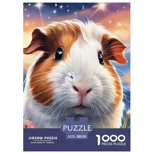 Guinea Schwein 1000 Teile Puzzle Für Erwachsene Und Kinder Tier Erwachsenenpuzzle Clevere Rätsel Geschenk 38x26cm/1000pcs von PHQAZWSXE