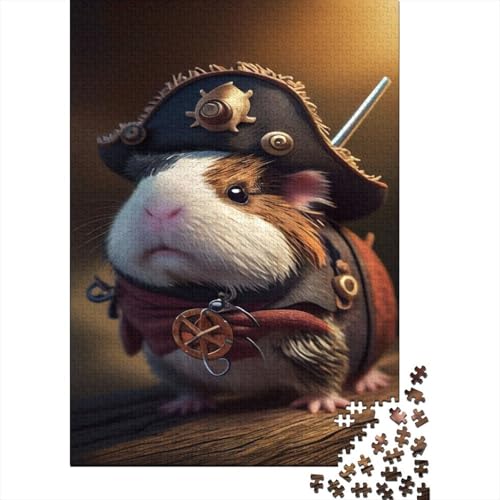 Guineeschwein Puzzle 1000 Teile Für Erwachsene Und Kinder Tier Impossible Puzzle Geschicklichkeitsspiel Weihnachtspuzzle 1000pcs (75x50cm) von PHQAZWSXE