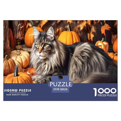Halloween Katze and Pumpkin Puzzle 1000 Teile Für Erwachsene Und Kinder interessant Erwachsenenpuzzle Clevere Rätsel Geschenk 38x26cm/1000pcs Halloween Katze and Pumpkin Puzzle 1000 Teile Für Erwachsene Und Kinder interessant Erwachsenenpuzzle Clevere Rätsel Geschenk 38x26cm/1000pcs von PHQAZWSXE