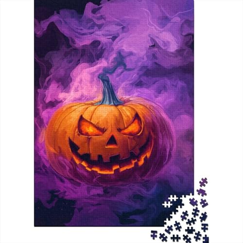 Halloween Kürbis 1000 Teile Puzzle Für Erwachsene interessant Erwachsenenpuzzle Geschicklichkeitsspiel Geschenk 1000pcs (75x50cm) von PHQAZWSXE