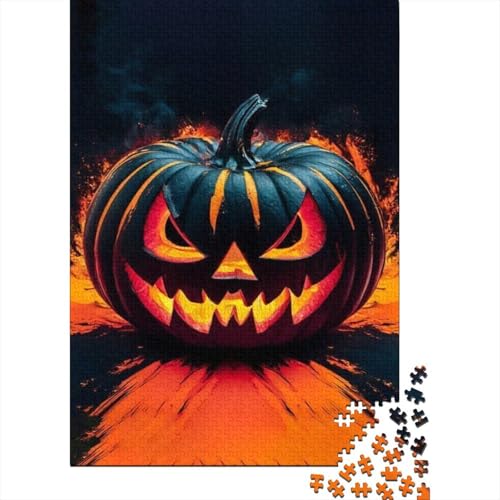 Halloween Kürbis Puzzle 1000 Teile Für Die Ganze Familie interessant Erwachsenenpuzzle Geschicklichkeitsspiel Weihnachtspuzzle 1000pcs (75x50cm) von PHQAZWSXE