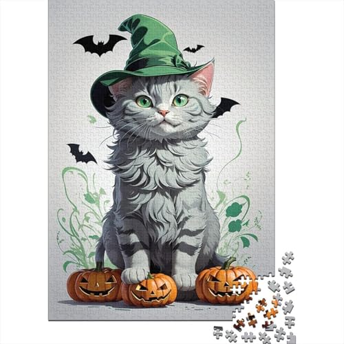 Halloween Puzzle 1000 Teile Für Erwachsene Und Kinder interessant Impossible Puzzle Geschicklichkeitsspiel Geschenk 1000pcs (75x50cm) von PHQAZWSXE
