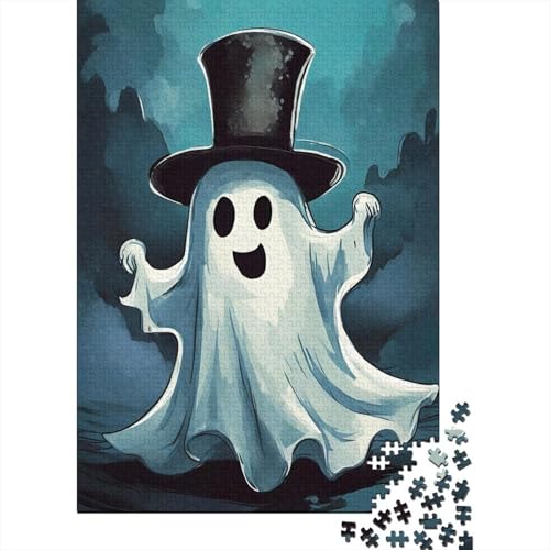 Halloween Puzzle 1000 Teile Für Erwachsene interessant Impossible Puzzle Geschicklichkeitsspiel Geschenk 1000pcs (75x50cm) von PHQAZWSXE
