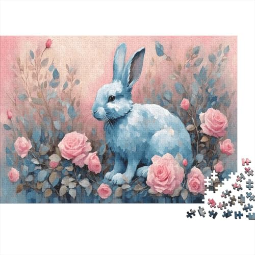 Hase Puzzle 1000 Teile Für Erwachsene interessant Erwachsenenpuzzle Clevere Rätsel Weihnachtspuzzle 1000pcs (75x50cm) von PHQAZWSXE