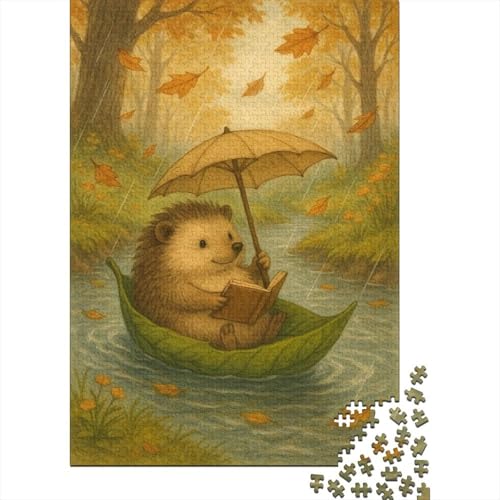 Hedgehog Puzzle 1000 Teile Für Erwachsene Und Kinder interessant Impossible Puzzle Geschicklichkeitsspiel Geschenk 1000pcs (75x50cm) von PHQAZWSXE