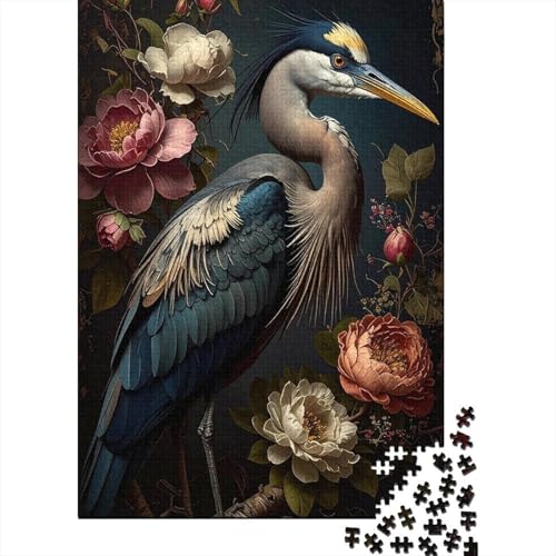 Heron 1000 Teile Puzzle Für Erwachsene Tiere Impossible Puzzle Geschicklichkeitsspiel Geschenk 1000pcs (75x50cm) von PHQAZWSXE