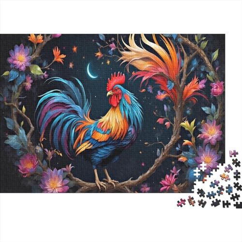 Hühnchen Puzzle 1000 Teile Für Die Ganze Familie interessant Erwachsenenpuzzle Geschicklichkeitsspiel Weihnachtspuzzle 1000pcs (75x50cm) von PHQAZWSXE