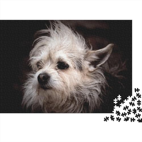 Hund Puzzle 1000 Teile Für Die Ganze Familie Tier Erwachsenenpuzzle Clevere Rätsel Geschenk 1000pcs (75x50cm) von PHQAZWSXE