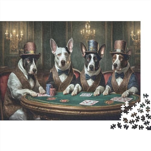 Hund Puzzle 1000 Teile Für Die Ganze Familie interessant Impossible Puzzle Geschicklichkeitsspiel Weihnachtspuzzle 1000pcs (75x50cm) von PHQAZWSXE