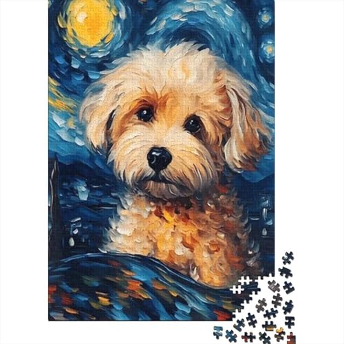 Hund Puzzle 1000 Teile Für Erwachsene Tier Erwachsenenpuzzle Clevere Rätsel Weihnachtspuzzle 1000pcs (75x50cm) von PHQAZWSXE