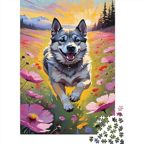 Hund Puzzle 1000 Teile Für Erwachsene Tier Erwachsenenpuzzle Geschicklichkeitsspiel Geschenk 1000pcs (75x50cm) von PHQAZWSXE