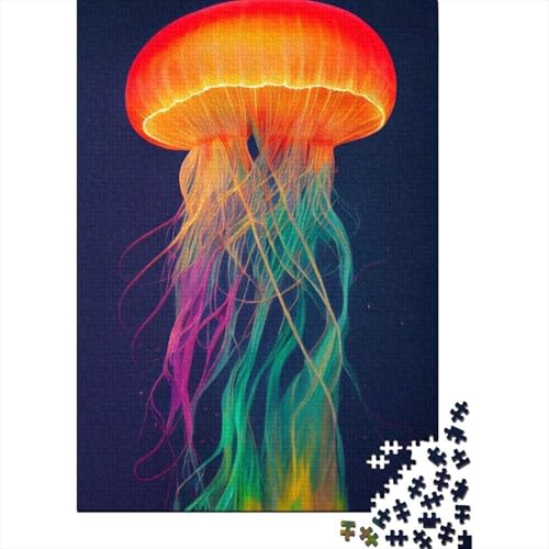 JellyFisch 1000 Teile Puzzle Für Die Ganze Familie interessant Erwachsenenpuzzle Geschicklichkeitsspiel Weihnachtspuzzle 1000pcs (75x50cm) von PHQAZWSXE