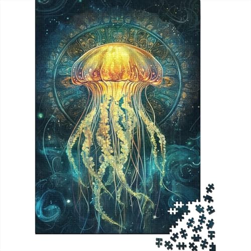 JellyFisch 1000 Teile Puzzle Für Erwachsene Und Kinder interessant Erwachsenenpuzzle Geschicklichkeitsspiel Geschenk 1000pcs (75x50cm) von PHQAZWSXE