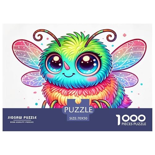 Ka Ai Biene Puzzle 1000 Teile Für Die Ganze Familie interessant Erwachsenenpuzzle Clevere Rätsel Weihnachtspuzzle 70x50cm/1000pcs von PHQAZWSXE