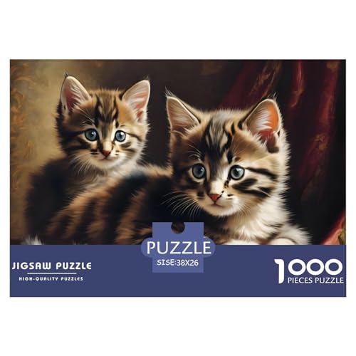 Katze 1000 Teile Puzzle Für Die Ganze Familie interessant Erwachsenenpuzzle Clevere Rätsel Geschenk 38x26cm/1000pcs Katze 1000 Teile Puzzle Für Die Ganze Familie interessant Erwachsenenpuzzle Clevere Rätsel Geschenk 38x26cm/1000pcs von PHQAZWSXE