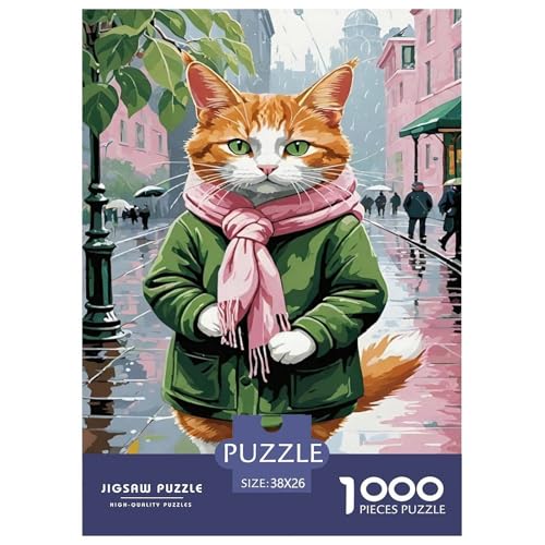 Katze 1000 Teile Puzzle Für Erwachsene Und Kinder Tier Impossible Puzzle Clevere Rätsel Weihnachtspuzzle 38x26cm/1000pcs Katze 1000 Teile Puzzle Für Erwachsene Und Kinder Tier Impossible Puzzle Clevere Rätsel Weihnachtspuzzle 38x26cm/1000pcs von PHQAZWSXE