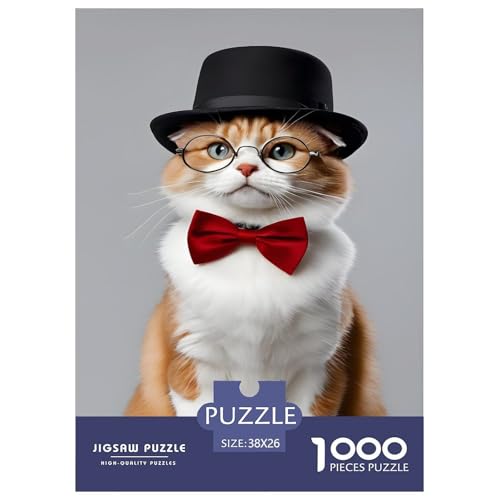 Katze 1000 Teile Puzzle Für Erwachsene interessant Impossible Puzzle Geschicklichkeitsspiel Weihnachtspuzzle 38x26cm/1000pcs Katze 1000 Teile Puzzle Für Erwachsene interessant Impossible Puzzle Geschicklichkeitsspiel Weihnachtspuzzle 38x26cm/1000pcs von PHQAZWSXE