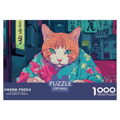 Katze Puzzle 1000 Teile Für Erwachsene persönlich Impossible Puzzle Geschicklichkeitsspiel Weihnachtspuzzle 38x26cm/1000pcs Katze Puzzle 1000 Teile Für Erwachsene persönlich Impossible Puzzle Geschicklichkeitsspiel Weihnachtspuzzle 38x26cm/1000pcs von PHQAZWSXE