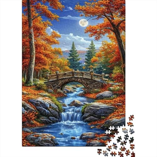 Kleine Brücke 1000 Teile Puzzle Für Erwachsene interessant Erwachsenenpuzzle Clevere Rätsel Weihnachtspuzzle 1000pcs (75x50cm) von PHQAZWSXE