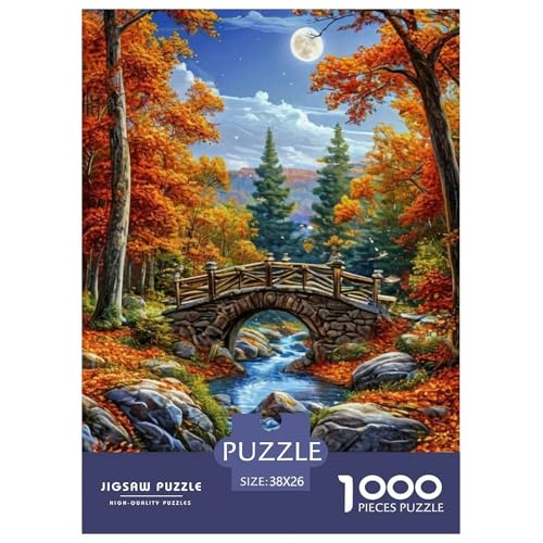 Kleine Brücke Puzzle 1000 Teile Für Erwachsene interessant Impossible Puzzle Geschicklichkeitsspiel Weihnachtspuzzle 38x26cm/1000pcs Kleine Brücke Puzzle 1000 Teile Für Erwachsene interessant Impossible Puzzle Geschicklichkeitsspiel Weihnachtspuzzle 38x26cm/1000pcs von PHQAZWSXE