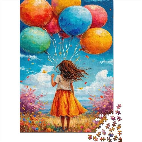 Kleines Mädchen und Ballon Puzzle 1000 Teile Für Die Ganze Familie interessant Erwachsenenpuzzle Clevere Rätsel Geschenk 1000pcs (75x50cm) von PHQAZWSXE