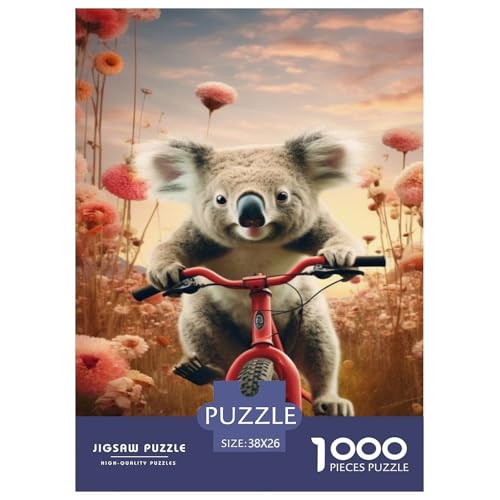 Koala 1000 Teile Puzzle Für Erwachsene Tier Erwachsenenpuzzle Geschicklichkeitsspiel Geschenk 38x26cm/1000pcs von PHQAZWSXE