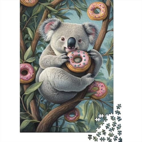 Koala Puzzle 1000 Teile Für Erwachsene Und Kinder Tier Impossible Puzzle Geschicklichkeitsspiel Geschenk 1000pcs (75x50cm) von PHQAZWSXE