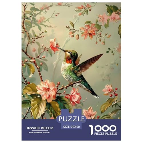 Kolibri Puzzle 1000 Teile Für Erwachsene Und Kinder Tier Erwachsenenpuzzle Geschicklichkeitsspiel Weihnachtspuzzle 70x50cm/1000pcs von PHQAZWSXE