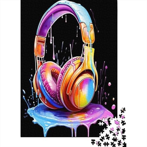 Kopfhörer 1000 Teile Puzzle Für Erwachsene Und Kinder interessant Erwachsenenpuzzle Clevere Rätsel Weihnachtspuzzle 1000pcs (75x50cm) von PHQAZWSXE