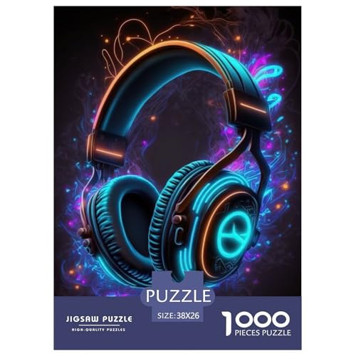 Kopfhörer 1000 Teile Puzzle Für Erwachsene Und Kinder interessant Erwachsenenpuzzle Geschicklichkeitsspiel Weihnachtspuzzle 38x26cm/1000pcs Kopfhörer 1000 Teile Puzzle Für Erwachsene Und Kinder interessant Erwachsenenpuzzle Geschicklichkeitsspiel Weihnachtspuzzle 38x26cm/1000pcs von PHQAZWSXE
