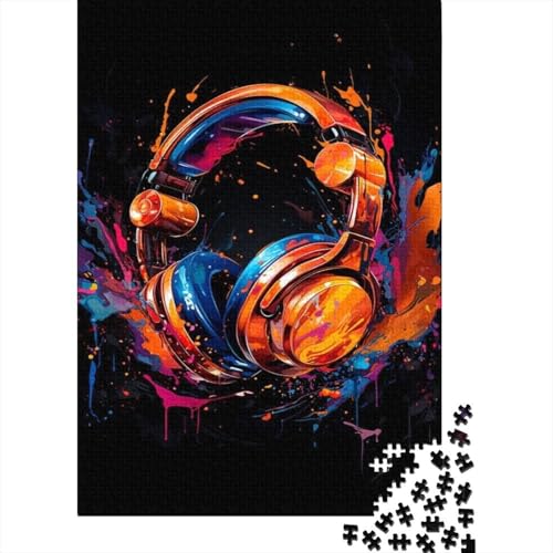 Kopfhörer 1000 Teile Puzzle Für Erwachsene Und Kinder interessant Impossible Puzzle Clevere Rätsel Weihnachtspuzzle 1000pcs (75x50cm) von PHQAZWSXE