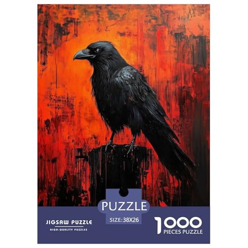 Krähe Puzzle 1000 Teile Für Erwachsene Und Kinder Tiere Erwachsenenpuzzle Geschicklichkeitsspiel Weihnachtspuzzle 38x26cm/1000pcs Krähe Puzzle 1000 Teile Für Erwachsene Und Kinder Tiere Erwachsenenpuzzle Geschicklichkeitsspiel Weihnachtspuzzle 38x26cm/1000pcs von PHQAZWSXE