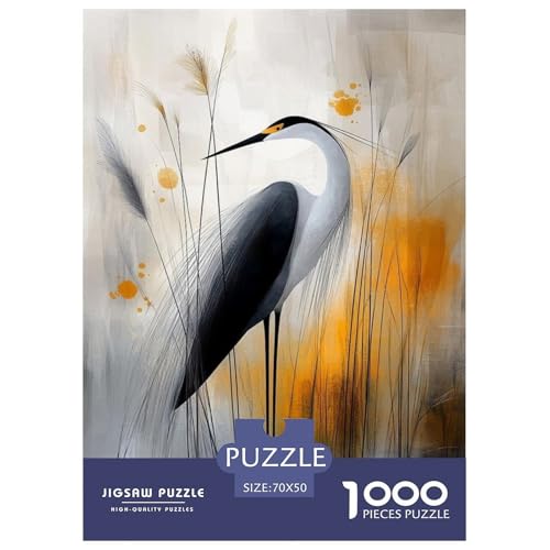 Kran Puzzle 1000 Teile Für Erwachsene Tier Impossible Puzzle Geschicklichkeitsspiel Geschenk 70x50cm/1000pcs von PHQAZWSXE