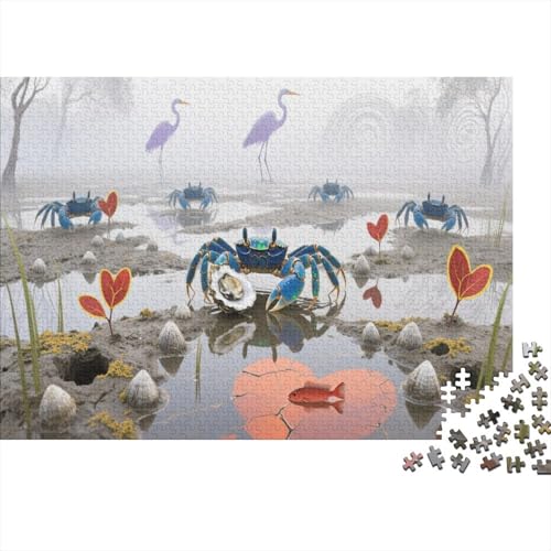 Krebs 1000 Teile Puzzle Für Die Ganze Familie Tier Erwachsenenpuzzle Geschicklichkeitsspiel Weihnachtspuzzle 1000pcs (75x50cm) von PHQAZWSXE
