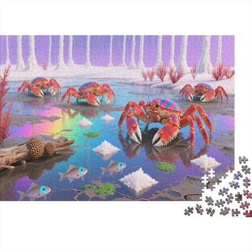 Krebs Puzzle 1000 Teile Für Die Ganze Familie Tier Impossible Puzzle Geschicklichkeitsspiel Weihnachtspuzzle 1000pcs (75x50cm) von PHQAZWSXE