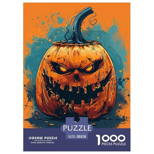 Kürbis 1000 Teile Puzzle Für Erwachsene interessant persönlich Erwachsenenpuzzle Geschicklichkeitsspiel Geschenk 38x26cm/1000pcs von PHQAZWSXE