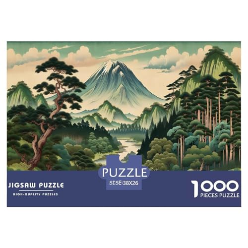 Landschaft Puzzle 1000 Teile Für Erwachsene interessant Impossible Puzzle Clevere Rätsel Weihnachtspuzzle 38x26cm/1000pcs von PHQAZWSXE
