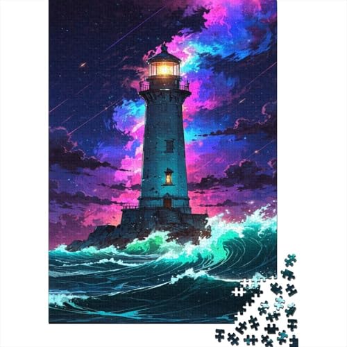 Leuchtturm Puzzle 1000 Teile Für Die Ganze Familie interessant Erwachsenenpuzzle Geschicklichkeitsspiel Geschenk 1000pcs (75x50cm) von PHQAZWSXE