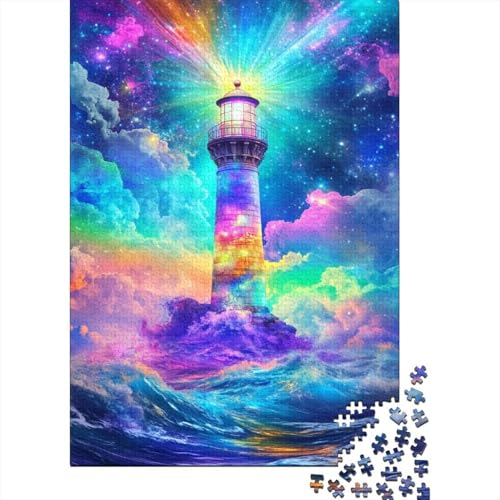 Leuchtturm Puzzle 1000 Teile Für Die Ganze Familie interessant Impossible Puzzle Geschicklichkeitsspiel Weihnachtspuzzle 1000pcs (75x50cm) von PHQAZWSXE