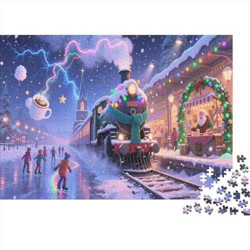 Lionel Züge auf der Spur Puzzle 1000 Teile Für Erwachsene interessant Erwachsenenpuzzle Geschicklichkeitsspiel Geschenk 1000pcs (75x50cm) von PHQAZWSXE