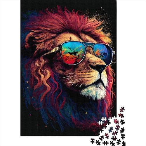 Löwen 1000 Teile Puzzle Für Erwachsene Und Kinder Tier Impossible Puzzle Geschicklichkeitsspiel Geschenk 1000pcs (75x50cm) von PHQAZWSXE
