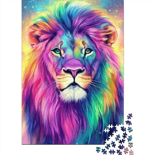 Löwen Puzzle 1000 Teile Für Die Ganze Familie Tier Impossible Puzzle Geschicklichkeitsspiel Weihnachtspuzzle 1000pcs (75x50cm) von PHQAZWSXE